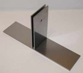 base pletina para biombo de cristal o de madera